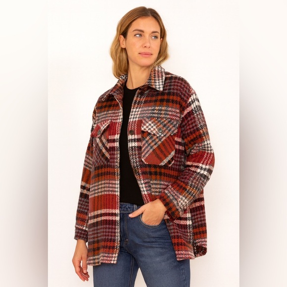 Northern Reflections Multicolor Plaid Shacket - Size M - Picture 1 of 9
